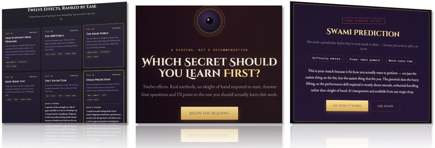 Product built in three and a half minutes during a live training